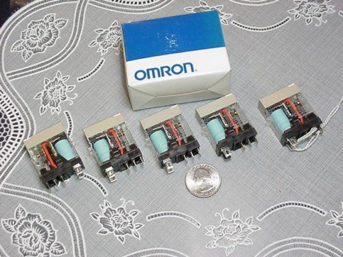 Box of Five Omron (5) 4FE17 Relays, 5Pin, SPDT, 10A, 12VDC Relay NEW IN BOX!