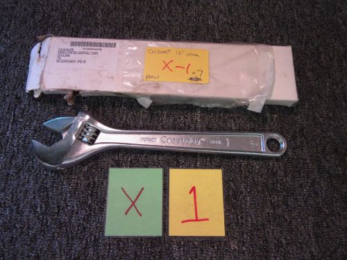 CRESCENT 12&#034; CRESTOLOY WRENCH USA TOOL 1-5/16 ADJUSTABLE MILITARY SURPLUS NEW