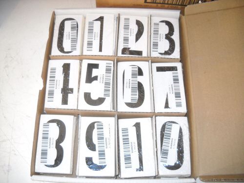 (1200) Labelmaster Removable Vinyl Numbering Kit VNCTN-I 3-1/2&#034; Height, White
