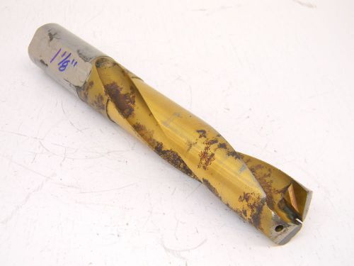 USED MITSUBISHI CARBIDE TIPPED COOLANT DRILL 1-1/8 (1.125)
