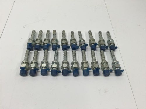 Usa texas pneumatic air hose 1/4&#034; barb x 1/8&#034; mpt fitting tx-00400 10pc lot 3501 for sale