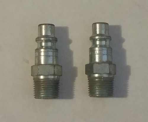 Lot Of 2 DynaQuip P461.A Pneumatic Air Fittings Male 3/8&#034; NPT Plugs NEW