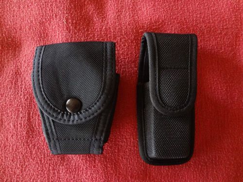 New army issued bianchi accumold 9mm magazine and handcuff pouches w/ radio case for sale