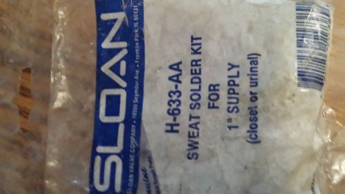 Sloan H-633-AA Sweat Solder Kit 1&#039; Supply closet or urinal  (LOT of 2)