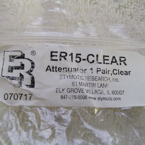 Entymotic Research ER15-Clear 15DB Sound Attenuating Musicians Earplugs C9