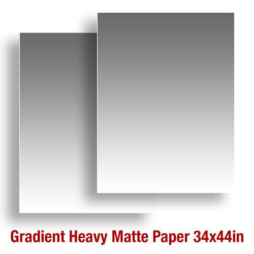 2 sheets Neutral Gray 34x44in Background Backdrop Gradient Matte Heavy Paper