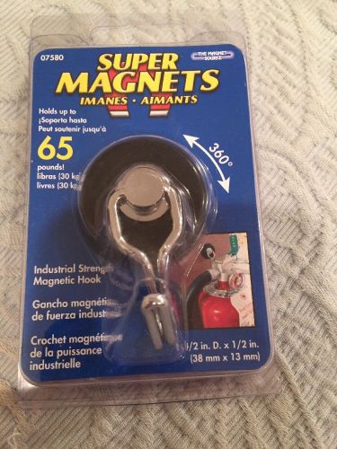 Master Magnetics 07580 Magnetic Hook With Rotating And Swing Hook, 1.47&#034; Diamet