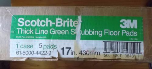 17&#039;&#039; 3M Scotch-Brite Thick Line Green Scrubbing Floor Pads