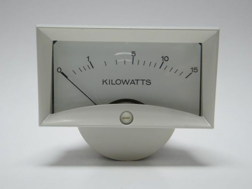 API Instruments Watt Meter 0-15 Kilowatts NSN: 6625-01-134-4727 PN: 36-3382-0050