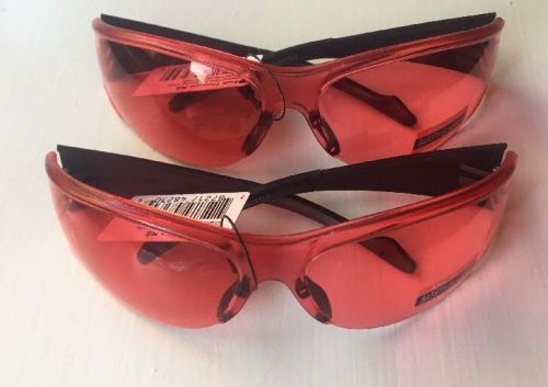 Last ones (2 pair) global vision full throttle red safety glasses biker z87.1+ for sale