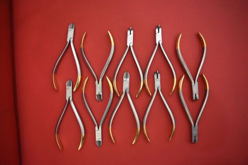Distal end cutter and Hard wire cutter Orthodontic instruments set of 10 pieces