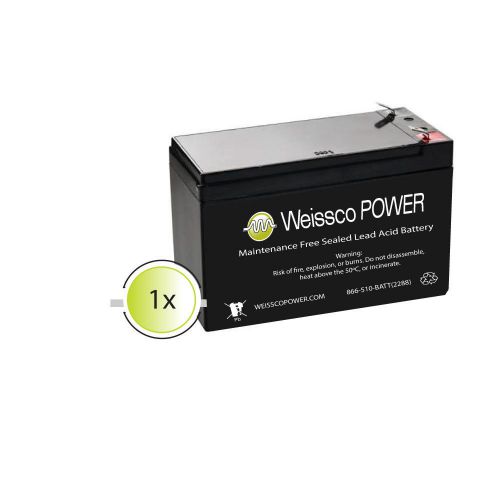 12V 7.5AH SLA Battery Replaces GP1272 LC-R127R2P PX12072 WP7.2-12 F2