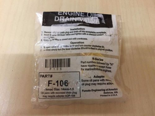 FREE SAME-DAY, 2-3 DAY SHIPPING — Fumoto F-106 Engine Oil Drain Valve (open box)