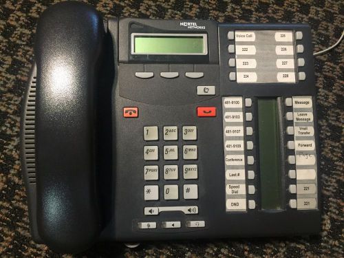 Nortel Networks T7316E Office Phone Charcoal