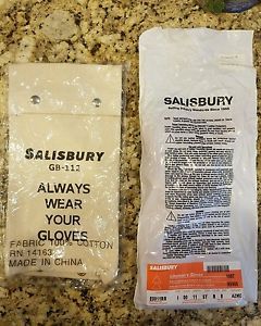 Salisbury e0011r/8 rubber linemans&#039;s gloves type i 00 11&#034; sz. 8 w/ gb-112 bag for sale