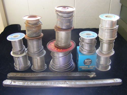 lot of approx. 15 lbs of solder . silver bearing, 95/5,50/50,60/40 lead free