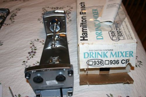 Commercial hamilton beach spindle milkshake mixer/blender model 936 nib (read) for sale