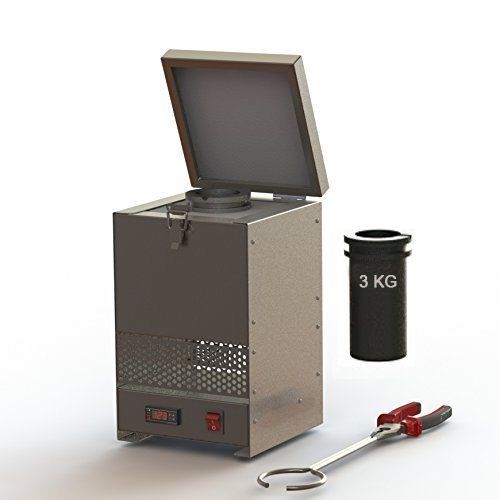 Stainless steel tabletop melting furnace with 3kg crucible 110 volt - hd-2343ss for sale