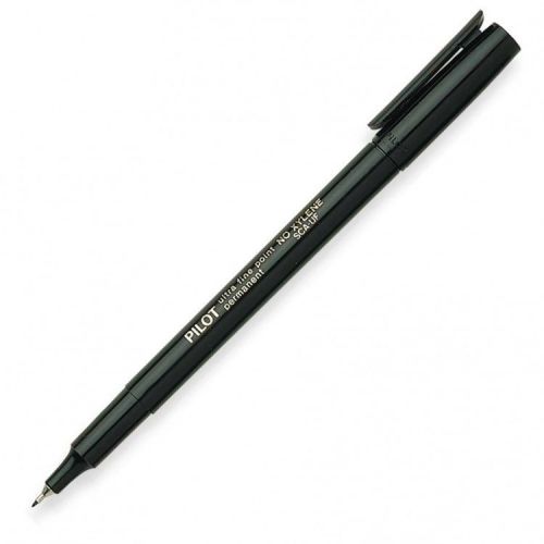 Black Fine Tip Point Permanent Marker Writing Pen Pilot Ultra Drawing Sketchbook