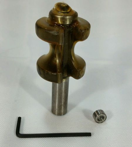 Fs tools # r 2515 bull nose half round router bit ball bearing guide carbide new for sale