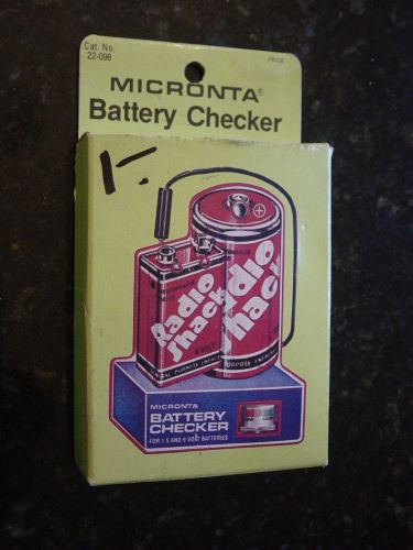Vintage Radio Shack Tandy Corp. Micronta Battery Checker Tester Meter Tool