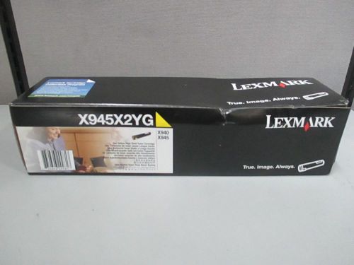 GENUINE LEXMARK X945X2YG YELLOW HIGH-YIELD TONER FOR X940/X945~SEALED NEW