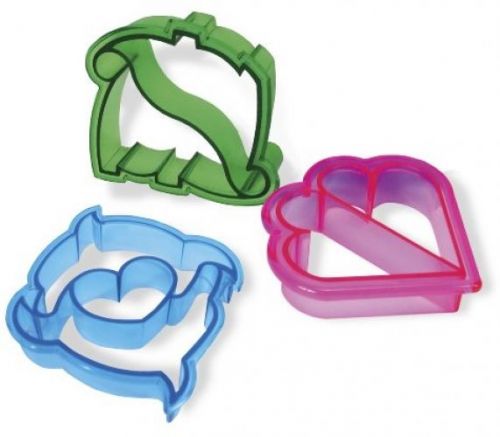 Evriholder Set Of 3 Sandwich Crust Cutters, DynoBytes/FlipperBytes/SweetBytes