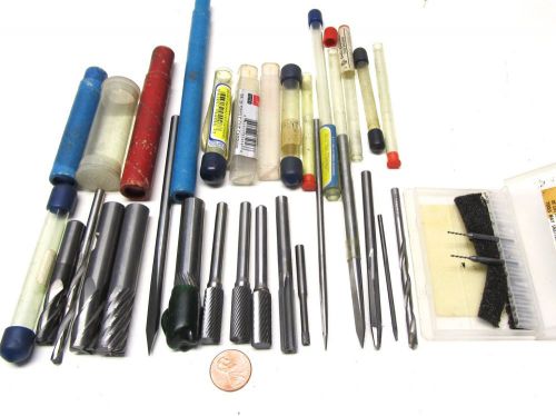 LOT OF CARBIDE DEBURR  END MILL TOOLS ETC