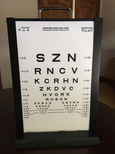 Portable Visual Acuity Chart LED Illumination Cabinet w/t Chart