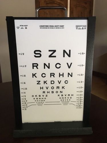 Portable Visual Acuity Chart LED Illumination Cabinet w/t Chart