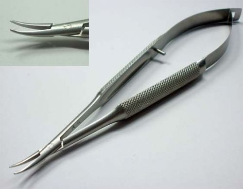65-572, Barraquer Needle Holder Curved Without Lock 125MM Optometry Equipment.