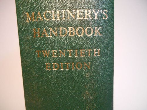 Machinery&#039;s Handbook Twentieth Edition