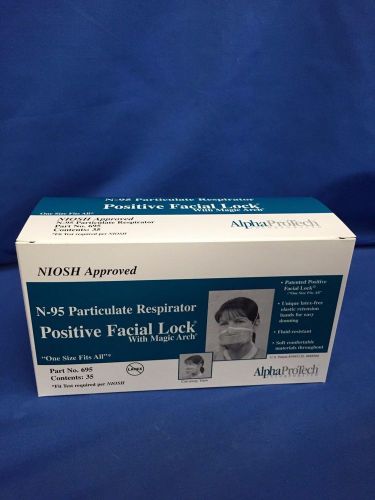 (Case of 35)AlpahProTech N-95 Particulate Respirator