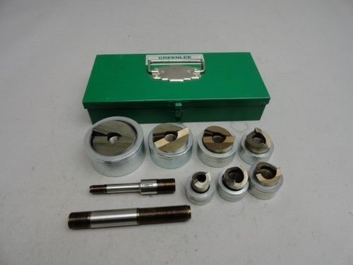 Greenlee 7307 slug splitter stainless steel knockout punch kit set 1/2&#034; - 2&#034; for sale