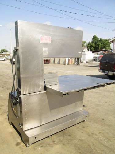 QUALITY FOOD EQUIP. HEAVY DUTY STAINLESS STEEL BUTCHER MEAT BAND SAW