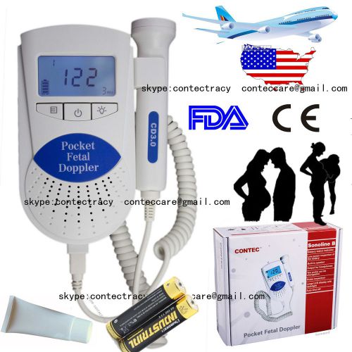 LCD pocket fetal doppler/prenatal heart monitor sonoline B 3mhz baby heart beat