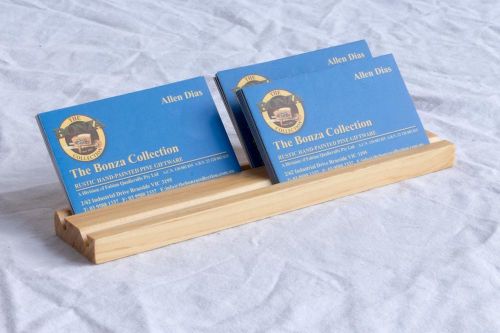 Wooden Business Card Holder – 12mm Thick - 2 Abreast – 1 to 4 Slots