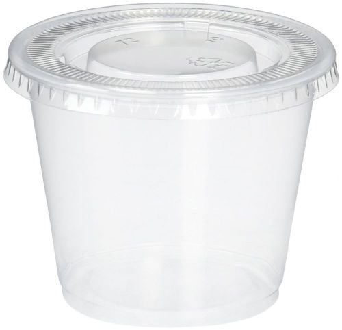 Reditainer Plastic Disposable Portion Cups 5.5-Ounce Translucent 5.5 Ounce