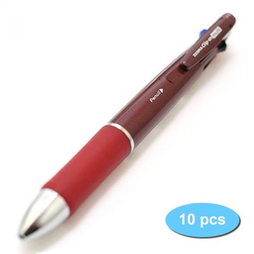 Zebra B4SA3 Clip-on multi 1000E 0.7mm Multifunctional Pen (10pcs) - Burgundy