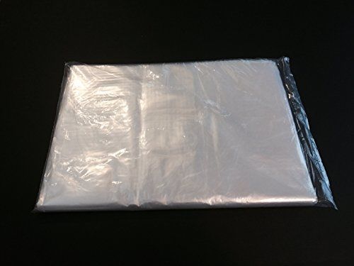 FortVtM Clear Plastic Poly Bags, 1 Mil, 14&#034; x 20&#034;, Lay Flat, Open Top (100)