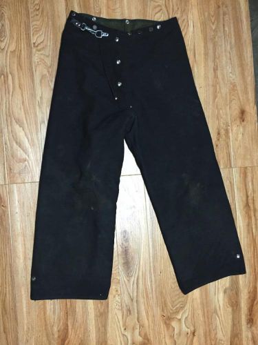 Vintage janesville turnout nomex fireproof fireman pants mens 32 for sale