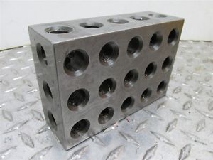MACHINIST 2-4-6 SET UP BLOCK DRILLED &amp; TAPPED 2&#034;x4&#034;x6&#034;
