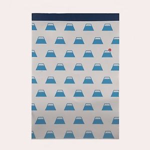 Mt FUJI pattern Note Pad 100 sheets made in japan