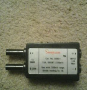 SIMPSON No. 00801 10A 10 AMP SHUNT 100mV