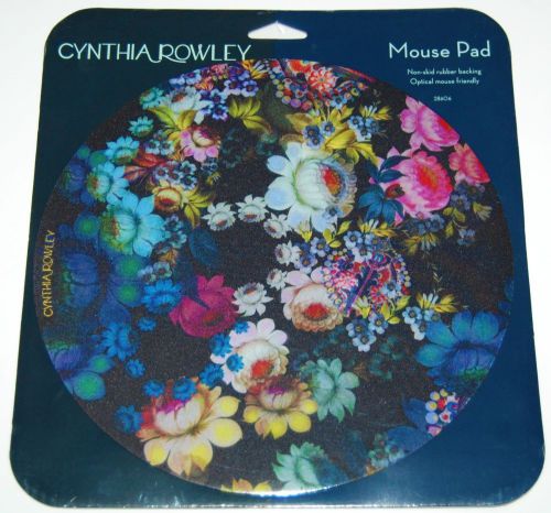 Cynthia Rowley Flowers Designer Mouse Pad Flower 8.5 inch For Desk Work Mouse