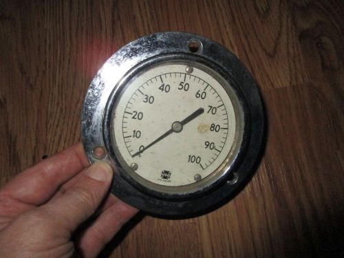 * vintage u.s. gauge company 3 1/2&#034; pressure gauge for sale
