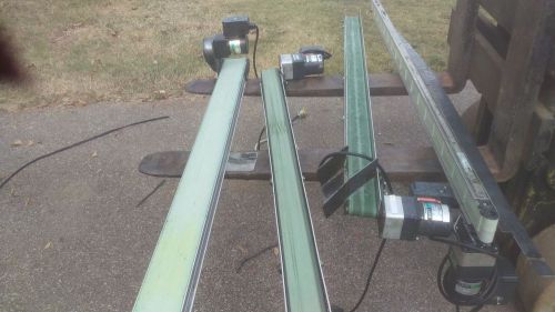 Dorner 2200 series belt conveyors lot of 4 aluminum good used condition for sale