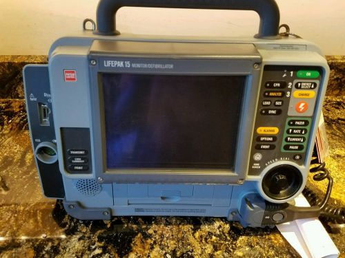 Lifepak 15:  3l, aed, pacing, spo2 no reserve nr physio control for sale