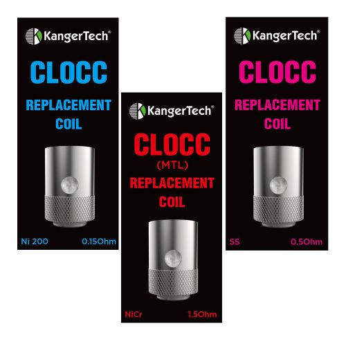 KANGER CLOCC Coils For CLTANK 5 Pack Options .5ohm| 1.5ohm | .15ohm