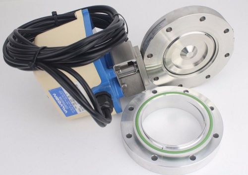 Edwards QSB 100 Butterfly Valve ISO Valvcon High Vacuum w/ ISO Rings + Spacer